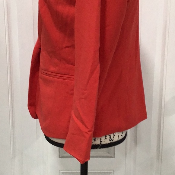 EUC. Kenzie Red Orange Blazer Size S P2P 17.5” - Picture 7 of 11